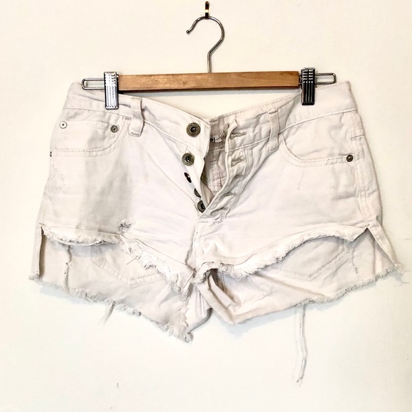 Free People Pants - Free people | white denim shorts